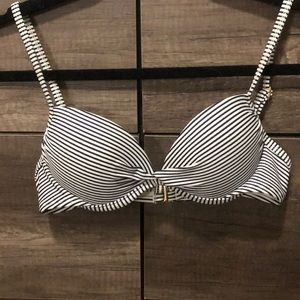 Stripped push up bikini top